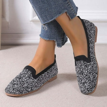 

Kayannuo Loafers Women Shoes Clearance Womens Fashion Square Toe Flats Shoes Lightweight Soft Sneakers Casual Shoe Shoes for Women