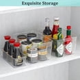 thumbnail image 4 of TechGen Refrigerator Storage Bins, Open-Top Fridge Shelf Organizer Baskets with Handles, Clear Plastic Kitchen Storage Containers, 4-Pack, 4 of 6