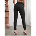 thumbnail image 2 of Jean Moulant Court Taille Haute pour Femmes, 2 of 4