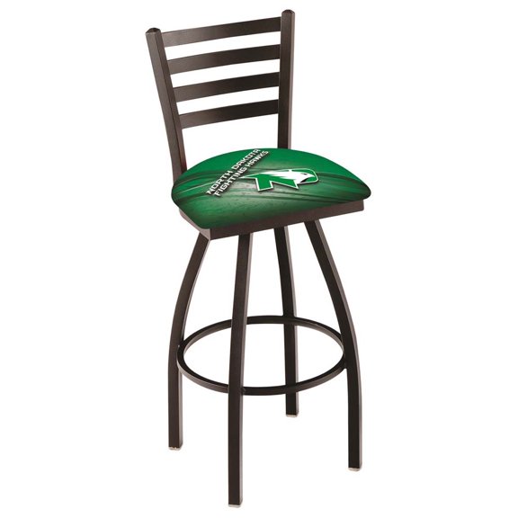 North Dakota 30 Inch L014 Black Wrinkle With Ladder Back Bar Stool