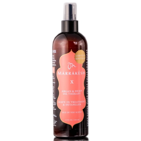 10 oz , Earthly Body Marrakesh X Isle of You Leave-in-Treatment & Detangler Hair - Pack of 2 w/ SLEEKSHOP Teasing Comb