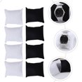 thumbnail image 4 of 20pcs reloj almohadas de las almohadas Pantalla de la joyería Almohadas de pulsera elegante (Blanco Negro), 4 of 7
