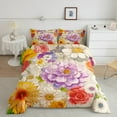 thumbnail image 2 of Erosebridal Colorful Flower Bedding Twin Comforter Set,Spring Garden Down Comforter,Botanical Room Decorative,2-Piece, 2 of 8