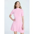 thumbnail image 2 of Scoop Women's Mini Sweater Dress with Elbow Length Sleeves, Sizes XS-XXL, 2 of 5