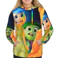 thumbnail image 2 of Lsque inside out 2 Pattern Casual Women's Hoodie,Hooded Sweatshirt with Kangaroo Pocket,Pullover Hoodie with Eye-catching Drawstrings-Small, 2 of 8