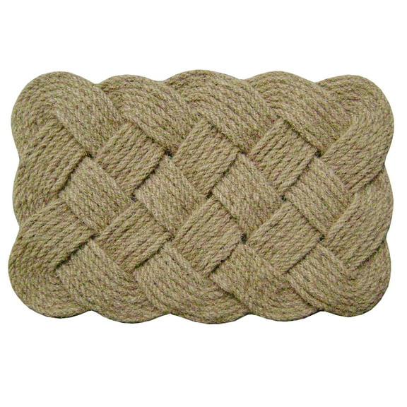 Coir Doormat Lover's Knot - Natural 22" x 36"