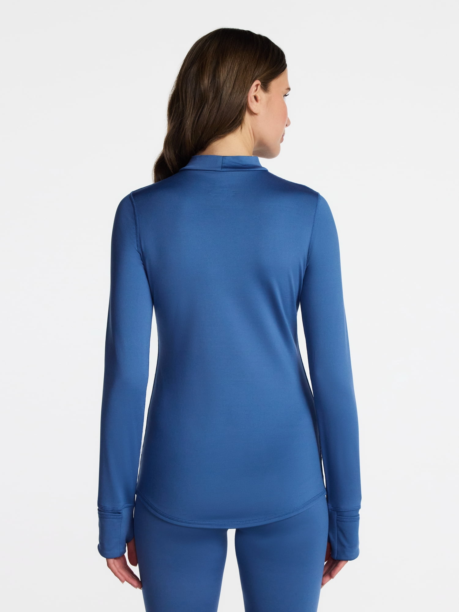 ClimateRight by Cuddl Duds Women's Warm Plush Warmth Mock Neck Base Layer Thermal Top, Sizes XS to 4X