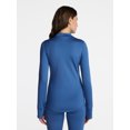 thumbnail image 3 of ClimateRight by Cuddl Duds Women's Warm Plush Warmth Mock Neck Base Layer Thermal Top, Sizes XS to 4X, 3 of 5