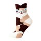 thumbnail image 5 of 4 pares de calcetines tobilleros de algodón para mujer y niña, calcetines con estampado de gato de dibujos animados para otoño e invierno Likrtyny Para estrenar, 5 of 6