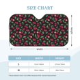 Kdxio Ripe Red Cherry Print Windshield Sun Shade, Foldable Sun Blocker