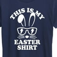 thumbnail image 3 of Instant Message Cute Easter Bunny Women's Short Sleeve Graphic Tee, Sizes SM-4XPL, 3 of 6
