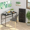 thumbnail image 2 of Folding Desk Writing Computer Desk for Home Office, No-Assembly Study Office Desk Foldable Table for Small Spaces, 2 of 10