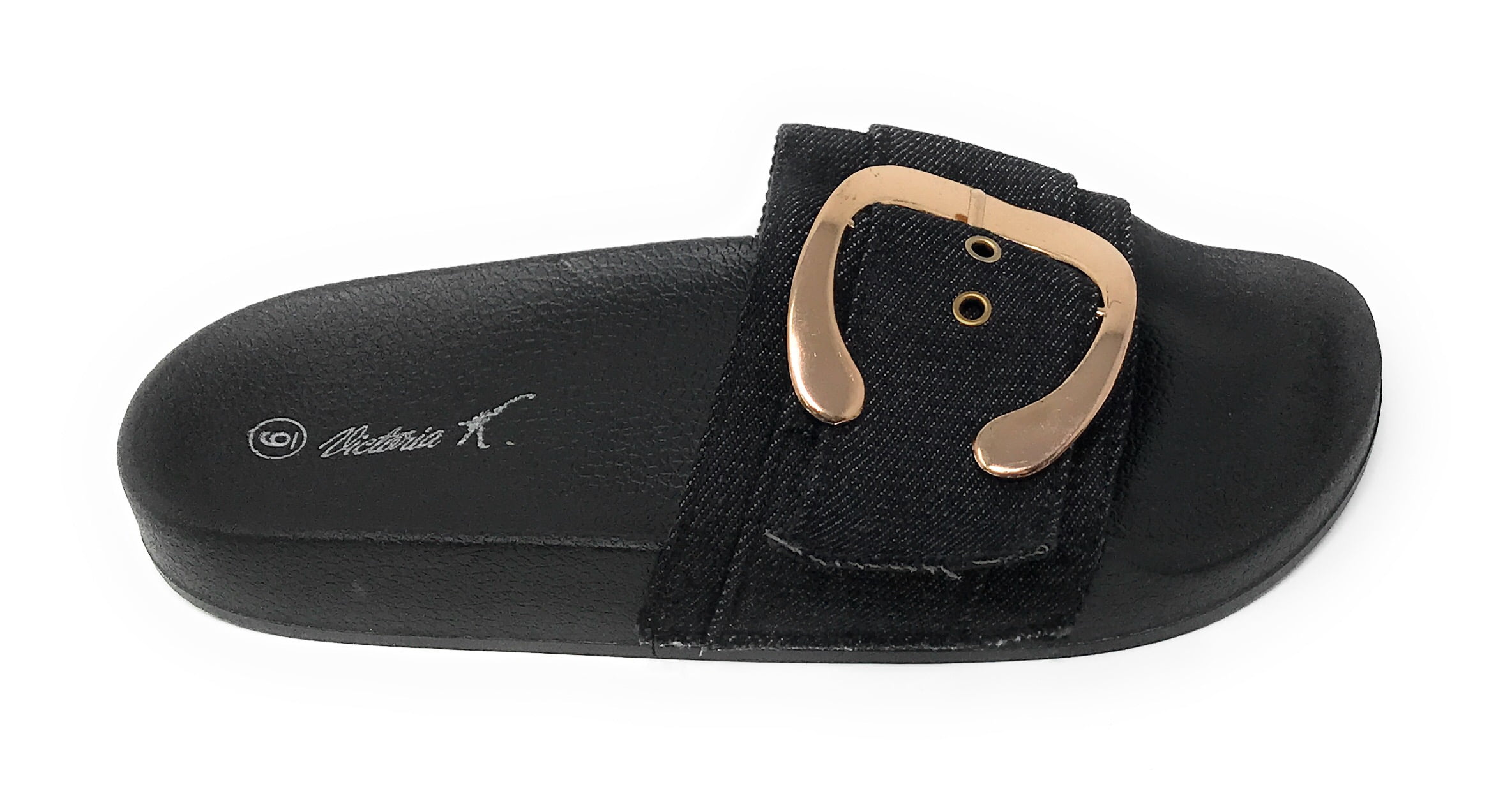 Victoria K Buckle Footbed Slide Sandal (Women's)