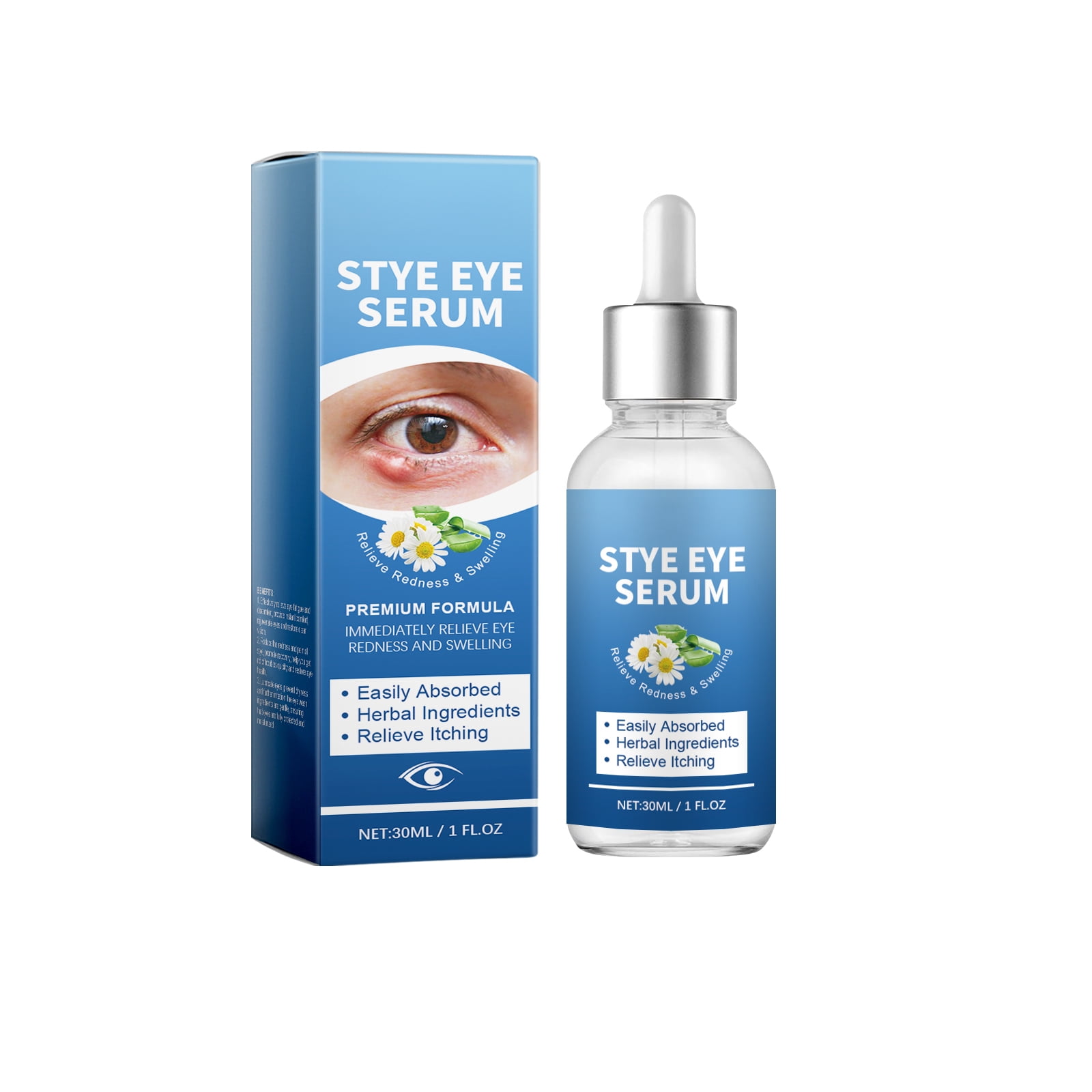 Alvantor Stye Eye Serum with Herbal Extract, Calms Puffiness & Redness, Fast Absorbing, 1fl.oz