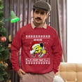 thumbnail image 5 of Christmas Sweatshirt, Funny Pickleball Christmas Sweatshirt, Ho Ho Ho Ugly Holiday Jumper, Festive Xmas Gift for Dinking Players & Fans, 5 of 5