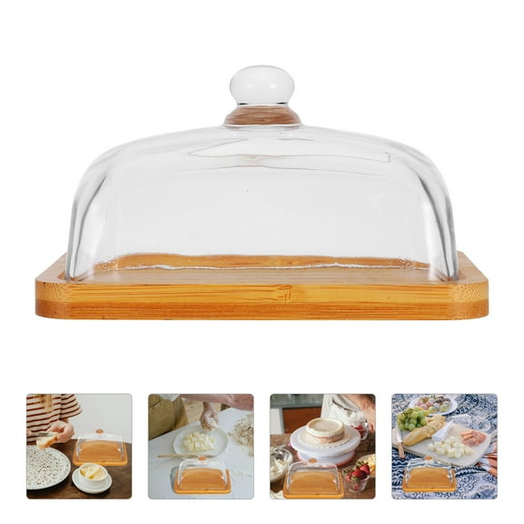 CIMAXIC Butter Dish with Lid for Countertop Glass Multi 1Pack