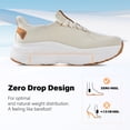 thumbnail image 4 of Slip in Women Hands Free Walking Shoes Wide Toe Box Arch Support with Metatarsal Pads Athletic Sneakers Slip on Breathable Plantar Fasciitis Orthopedic Thick Cushion Zero Drop Sole, 4 of 6