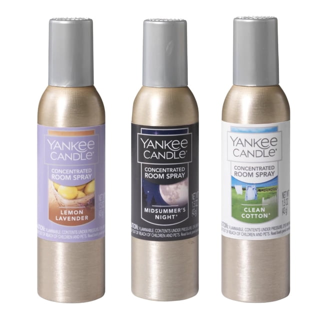 Room Spray Yankee Candle Popular Fragances, paquete de 3, 44 ml