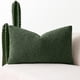 thumbnail image 1 of Funda de almohada decorativa MIULEE Boucle verde oscuro 30x51 cm, 1 of 7