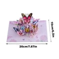 thumbnail image 2 of KUNPENG Mother Day Gifts, Birthday Card for Mom Grandma, Vibrant 5D Butterfly & Daisy Pop-Up Greeting Card, Grandma I Love You From My Head To My Toes Mothers Day Card for Nana, Pink & Yellow, 2 of 7
