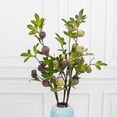 thumbnail image 4 of Artificial Single Multi-Leaf Fig Fruit Branch Art Flower Arrangement With Material Decoration Landscaping, 4 of 10