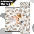 thumbnail image 4 of Football with Symbols Pattern Toddler Nap Mats for Kids Preschool,Sleeping Mat Bag or Kids,Toddler Sleeping Bag,Toddler Nap Mat or Daycare, 4 of 6