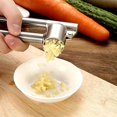 thumbnail image 2 of Garlic Press Stainless Steel Garlic Mincer Crusher and Peeler,Rust Proof, Easy Clean,Dishwasher Safe, 2 of 7