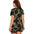 thumbnail image 4 of Xixirimido Green Camo Pattern Womens’ Maternity Nursing Pajamas Set, Short Sleeve Breastfeeding Shirts, Pregnancy Shorts 2 Piece Nursing PJS, Medium, 4 of 7