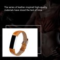 thumbnail image 3 of ZOUSSIQI Color Leather Bracelet Replacement Strap Metal Buckle Strap for Fitbit alta Coffee EL225#41486, 3 of 9