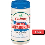 Cacique Crema Salvadorena Sour Cream, 15 oz Jar (Refrigerated)