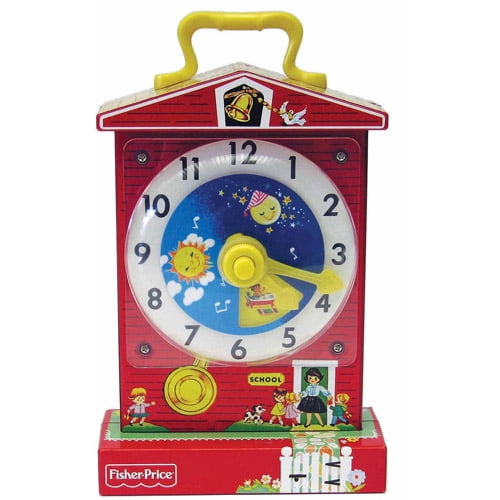 fisher price teaching clock vintage