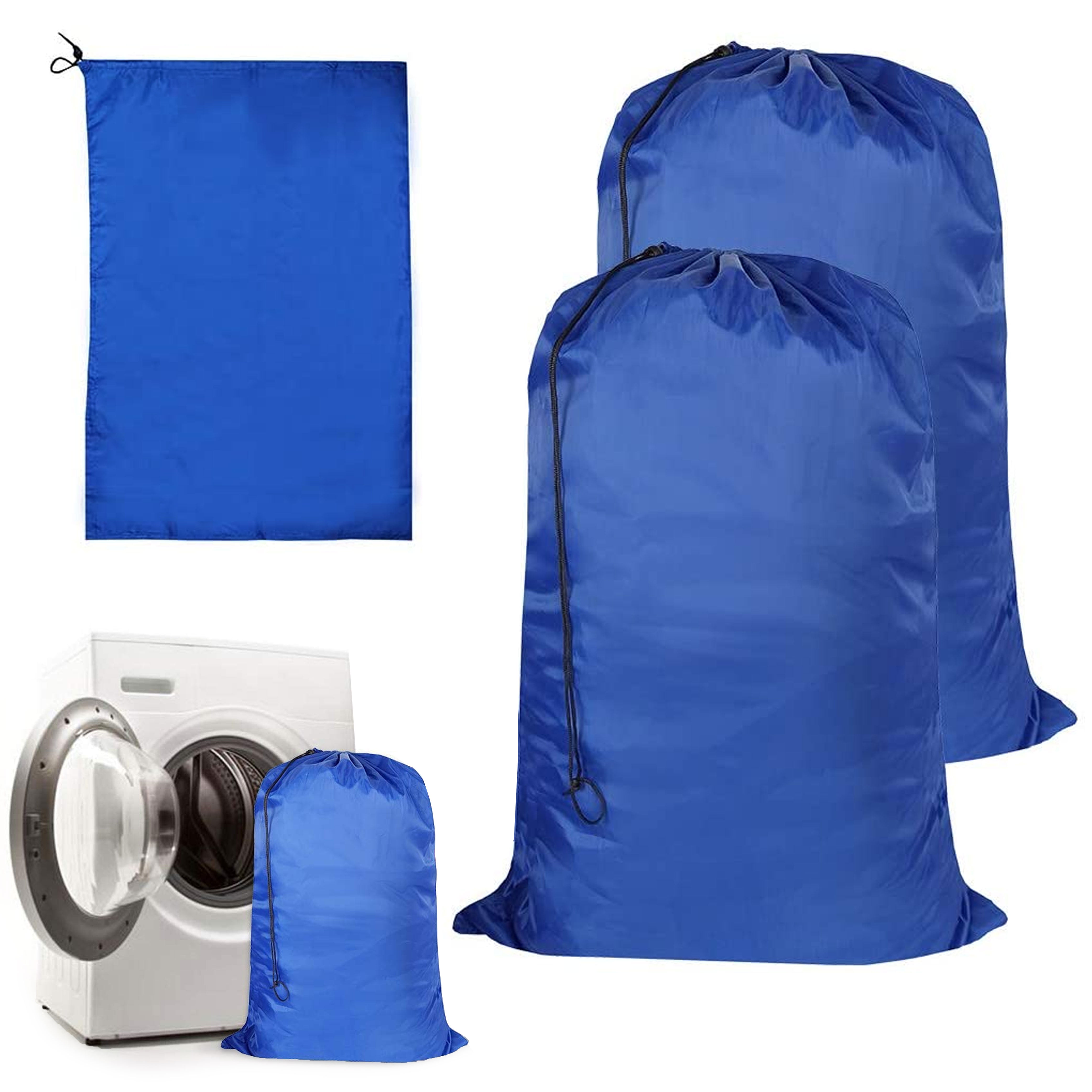 6 Heavy Duty Jumbo Sized Laundry Bag Nylon 29"x 40" College Home Dorm Gym Camp 