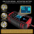 thumbnail image 3 of 12V/24V 8A Intelligent Battery Charger, Battery Charger Maintainer and Automatic Repair Portable Function with LCD Display, for Car Motorcycle Truck, 3 of 5