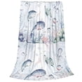 thumbnail image 2 of Bingfone Sea Animals Print Flannel Fleece Blanket Throw Blanket For Bed,Sofa,Couch,Travel,Camping(40"X30"), 2 of 9