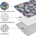 thumbnail image 5 of Blue Paisley and Floral Pattern Bathroom Rugs Sets 3 Piece,Toilet Cover Set,Absorbent Non Slip Bathroom Mats Sets with U-Shaped Contour Rug Toilet Rug Set, 5 of 5