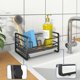 thumbnail image 3 of Soporte para esponja, colador de esponja con bandeja extraíble, organizador para fregadero de cocina, estante de almacenamiento para baño (1 pieza), 3 of 5