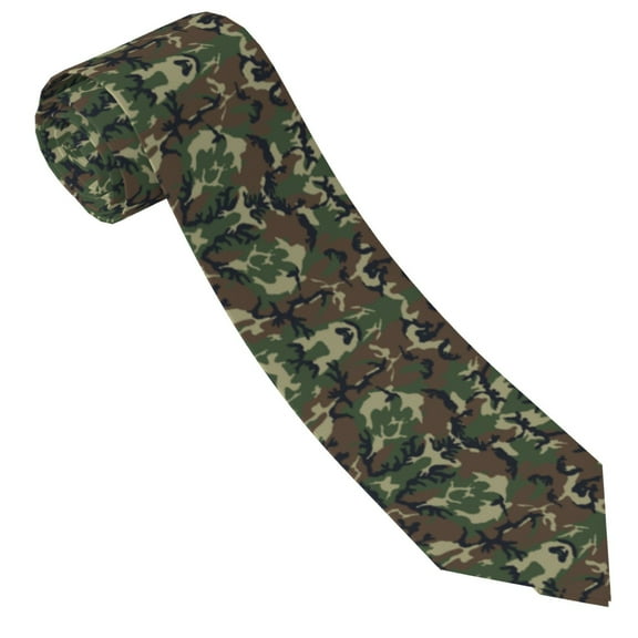 Camouflage Pattern Tie For Men Funny Neckties Fashion Gentleman Soft Comfortable Ties