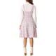 thumbnail image 3 of Vestido de tweed sin mangas de INSPIRE CHIC para mujeres, escote cuadrado, pinafore en línea A, L Rosa, 3 of 6