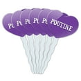 thumbnail image 1 of Poutine Heart Love Cupcake Picks Toppers - Set of 6, 1 of 1