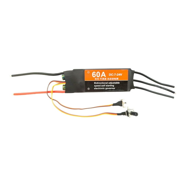 ESC sin escobillas, controlador de Motor sin escobillas, Accs eléctrico, controlador de velocidad ESC, helicóptero RC, avión aéreo, componentes de 60A