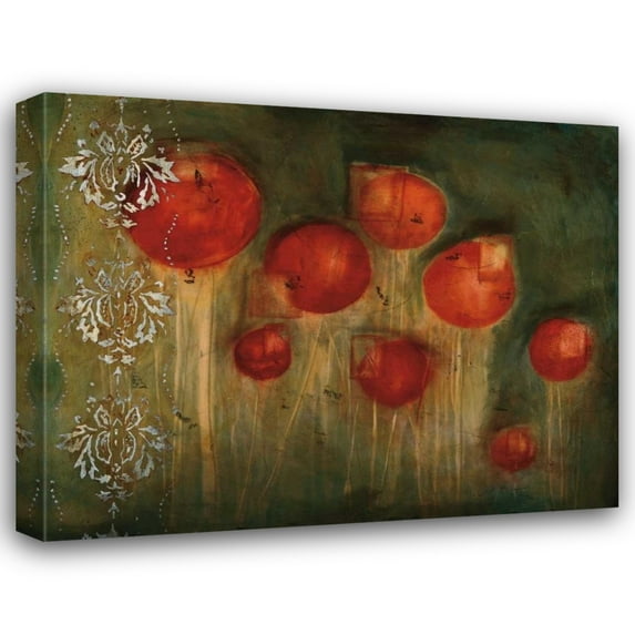 Jenn Flynn 32x26 Gallery Wrapped Canvas Wall Art Titled - Rose Garden