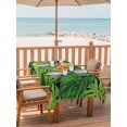 thumbnail image 2 of Outdoor Tablecloth with Umbrella Hole for Patio/Picnic/Party/Camping, Tropical Palm Leaves Waterproof Table Cloth Rectangle Table Cover Washable, Summer Green Botanical Leaf (52"x 70"), 2 of 8
