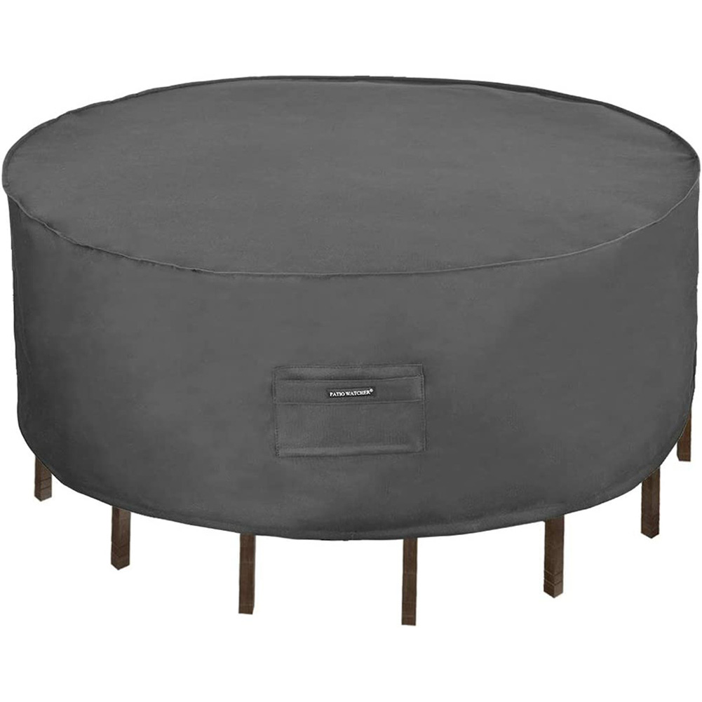 Round Patio Furniture Covers, 96 Inch Large Outdoor Table and Chair Set