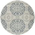thumbnail image 3 of SAFAVIEH Wyndham Louise Medallion Wool Area Rug, Silver/Blue, 3' x 5', 3 of 9