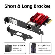 Fenvi 2.5Gbps PCIe Network Card, Gigabit Ethernet Port Gaming Adapter