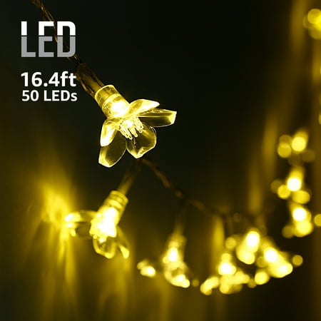 Torchstar Led String Lights With Blossom Flower For Bedroom Torchstar Led String Lights With Blossom Flower For Bedroom Kid S Room Christmas Holiday