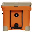 thumbnail image 3 of Calcutta 37 Quart Limited Edition Renegade Ice Cooler with Drain Plug Light, Orange & Tan, 3 of 6