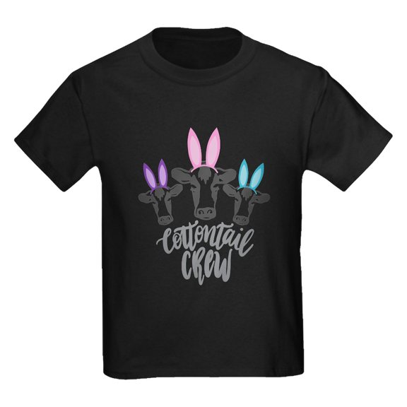 CafePress - COTTONTAIL CREW T Shirt - Dark T-Shirt Kids XS-XL