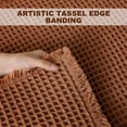 thumbnail image 6 of Upgraded Waffle Bath Mat, Super Absorbent Non Slip Bath Mats for Bathroom Floor, Machine Washable Bathroom Rugs with Tassels, Rubber Backed Bathroom Mats, Coffee, 6 of 12