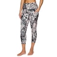 thumbnail image 3 of RBX Active Women's Squat Proof Leopard Clash Printed Capri Legging, 3 of 5